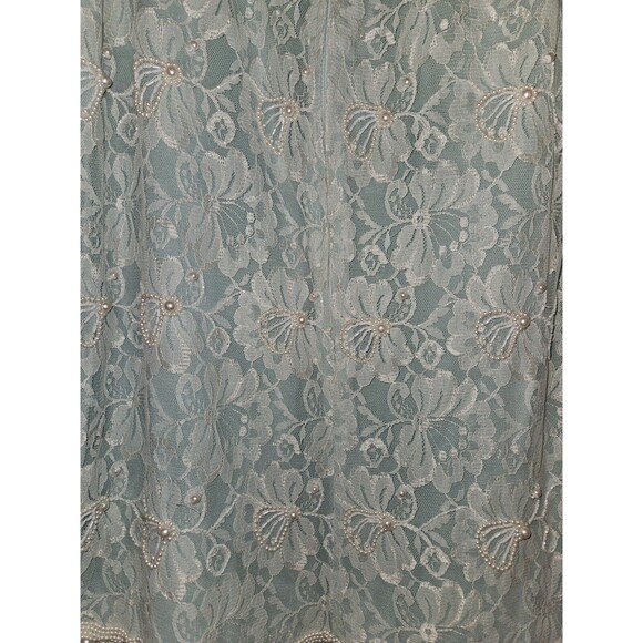 Vtg Judith Ann Plus Drop Waist Sequin & Beaded Long Jacket & Dress Sz XXL 18/20 - Picture 4 of 7